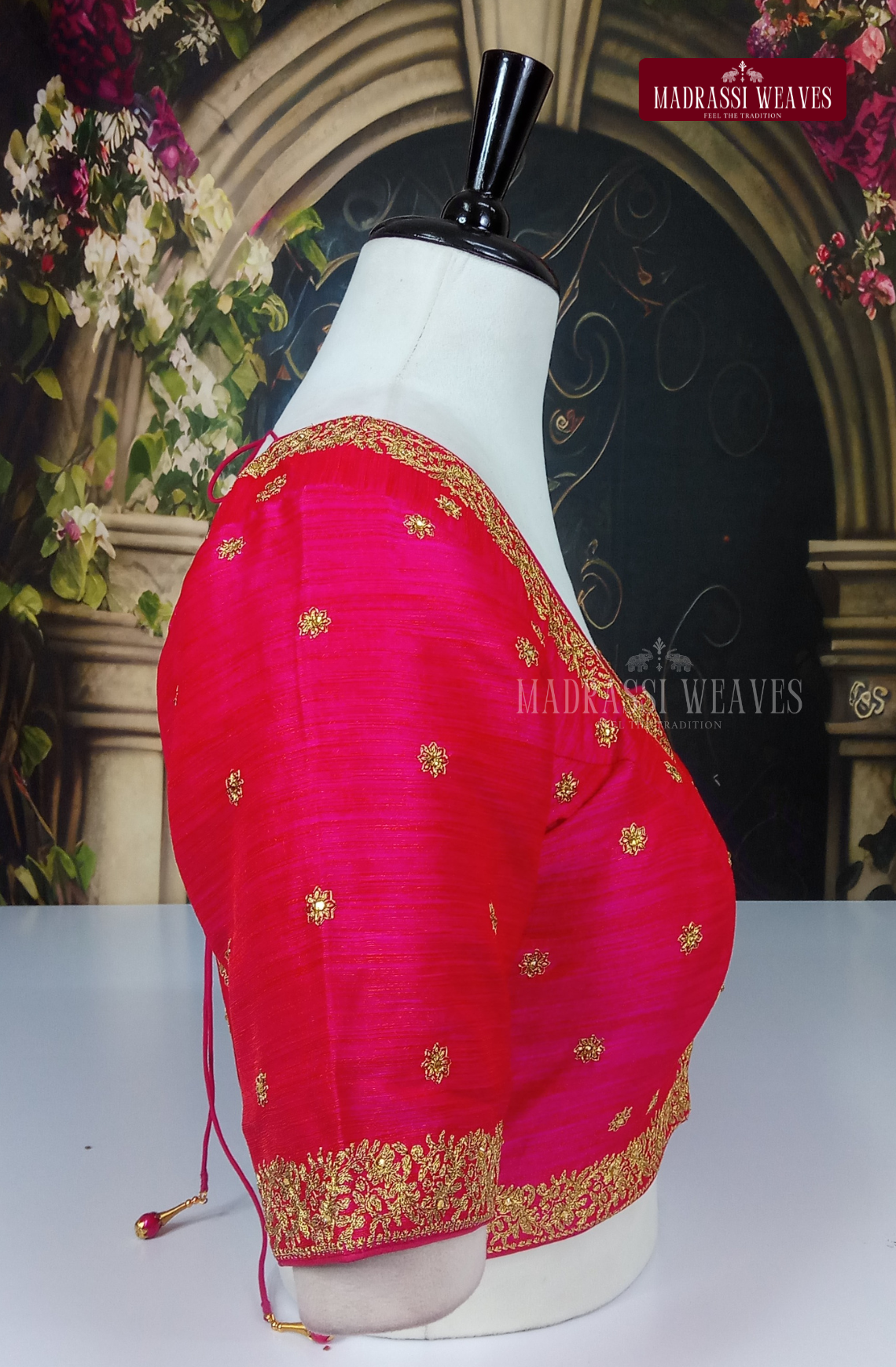 Premium Heavy Embroidered Silk Blouse