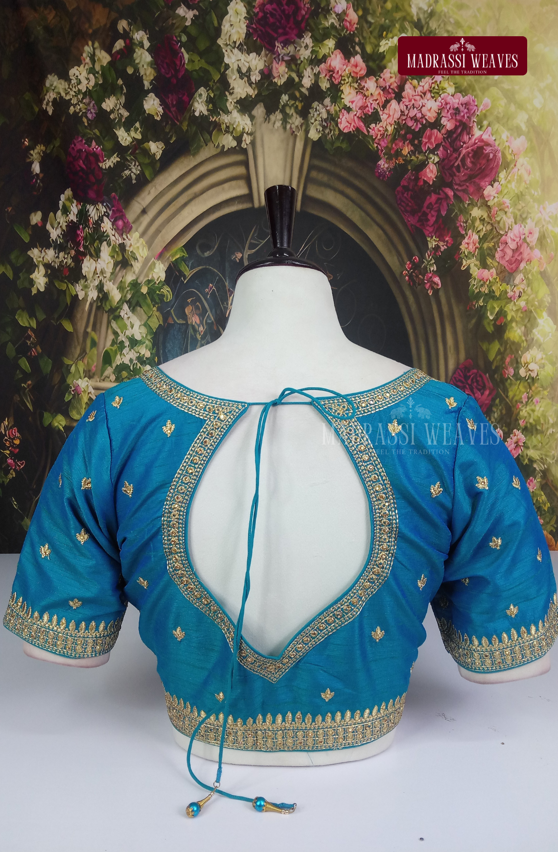 Premium Heavy Embroidered Silk Blouse