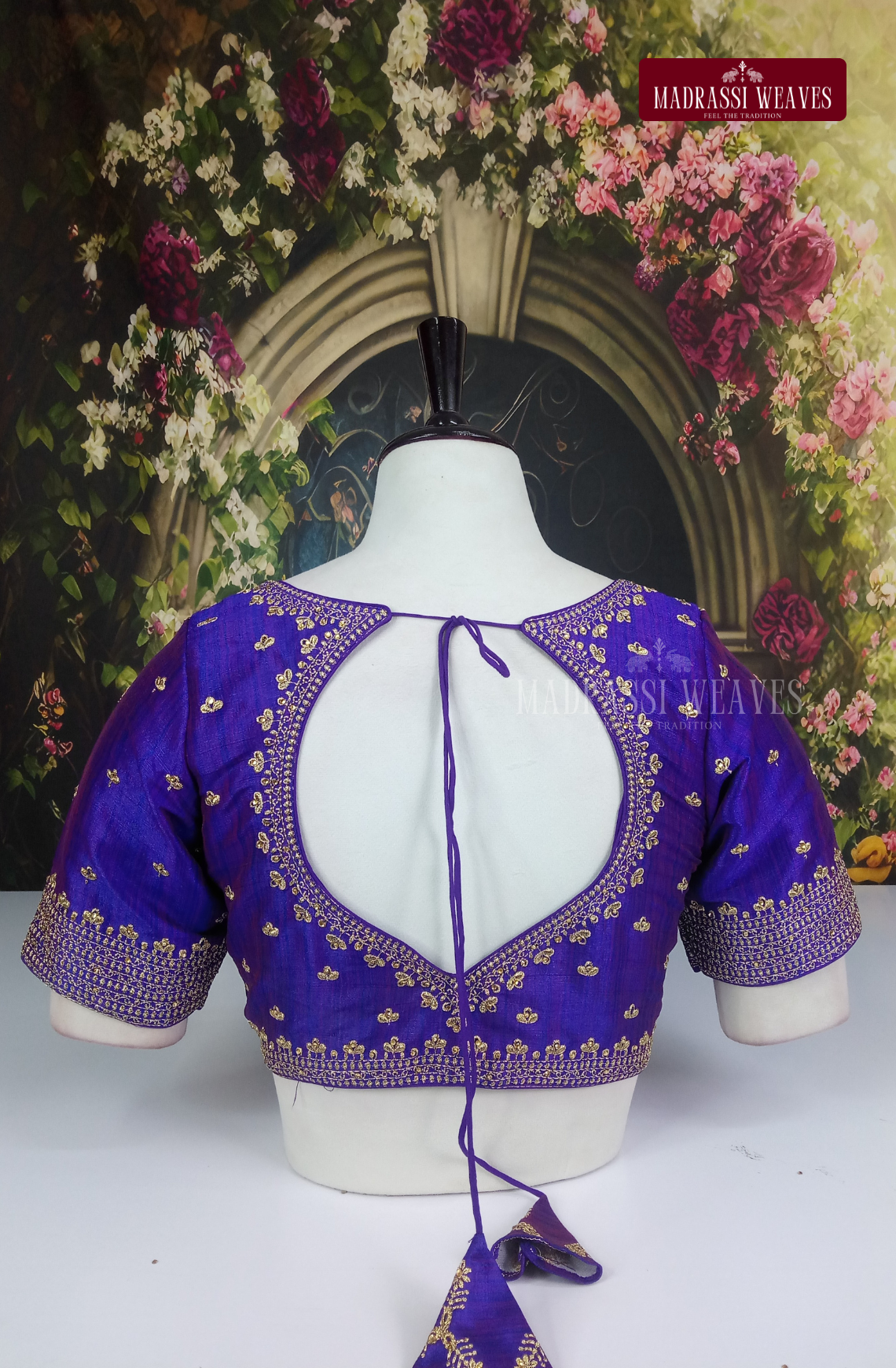 Premium Heavy Embroidered Silk Blouse