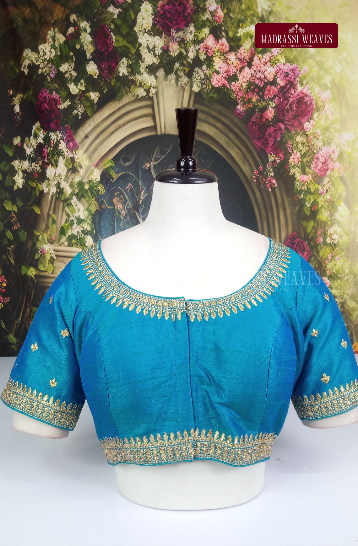 Premium Heavy Embroidered Silk Blouse