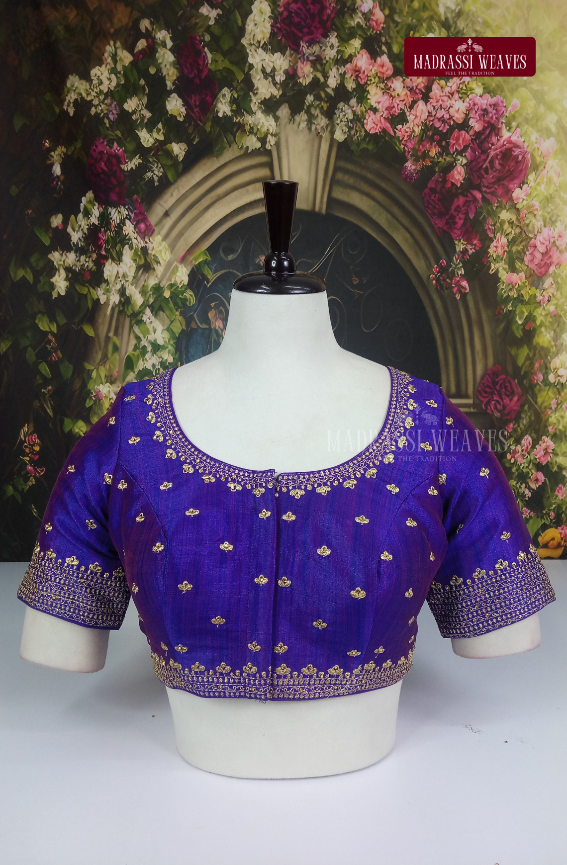 Premium Heavy Embroidered Silk Blouse