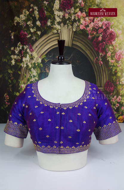Premium Heavy Embroidered Silk Blouse
