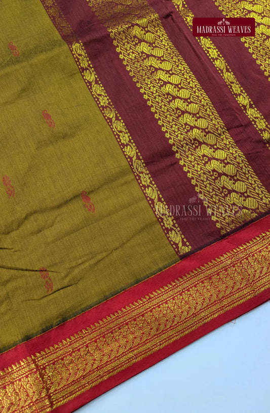 Premium Kalyani Gadwal Cotton Saree - Dusky