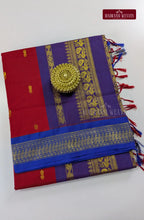 Premium Kalyani Gadwal Cotton Saree - Red