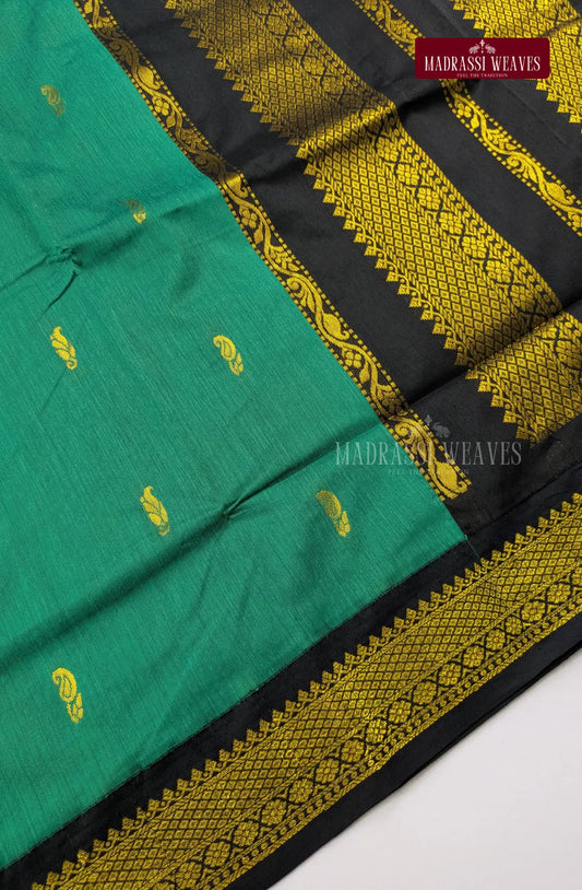 Premium Kalyani Gadwal Cotton Saree - Sapphire