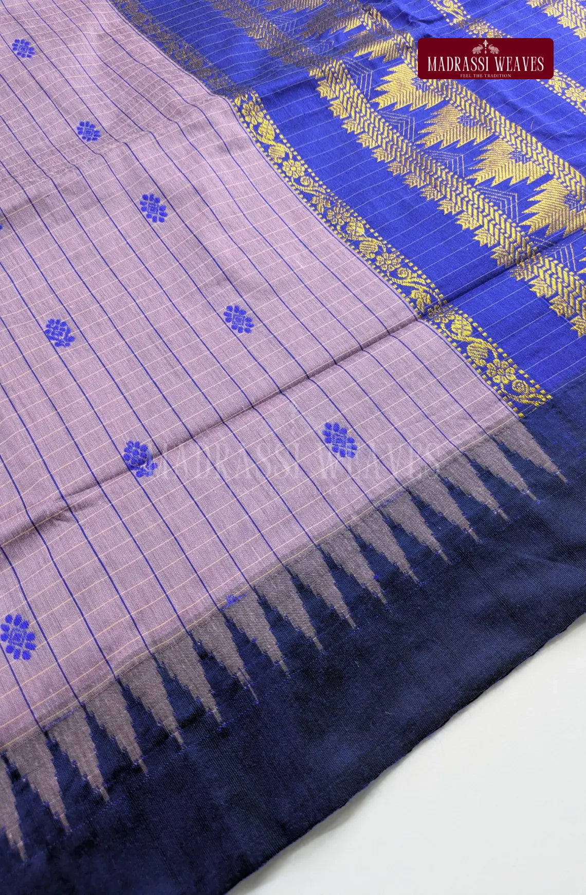 Premium Kalyani Gadwal Kattam Butta  Sarees - Lavender