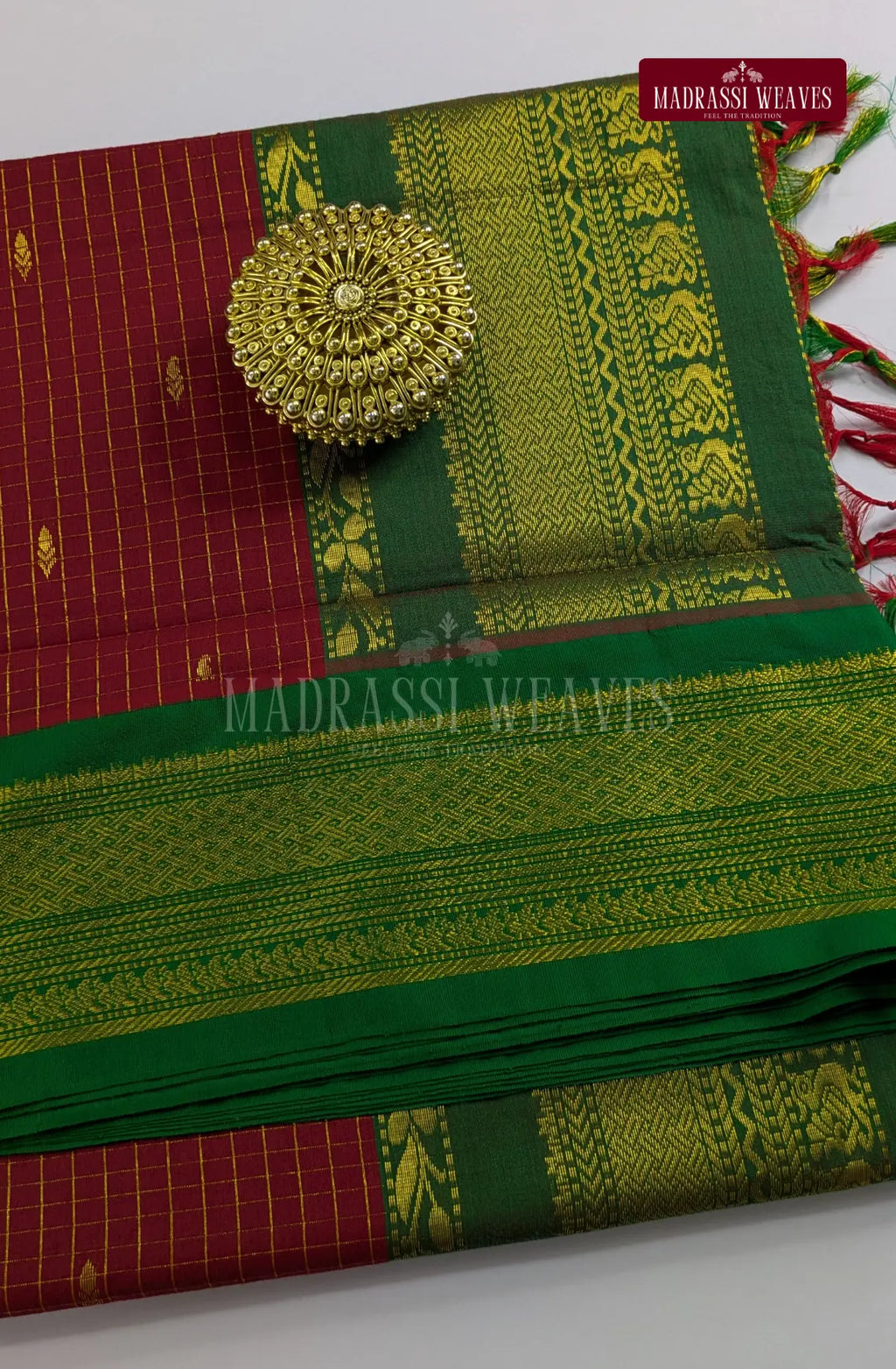 Premium Kalyani Gadwal Kattam Butta  Sarees - Maroon
