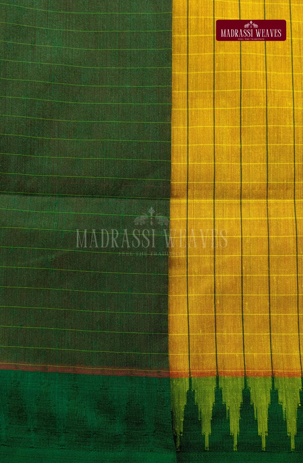 Premium Kalyani Gadwal Kattam Butta  Sarees - Mustard