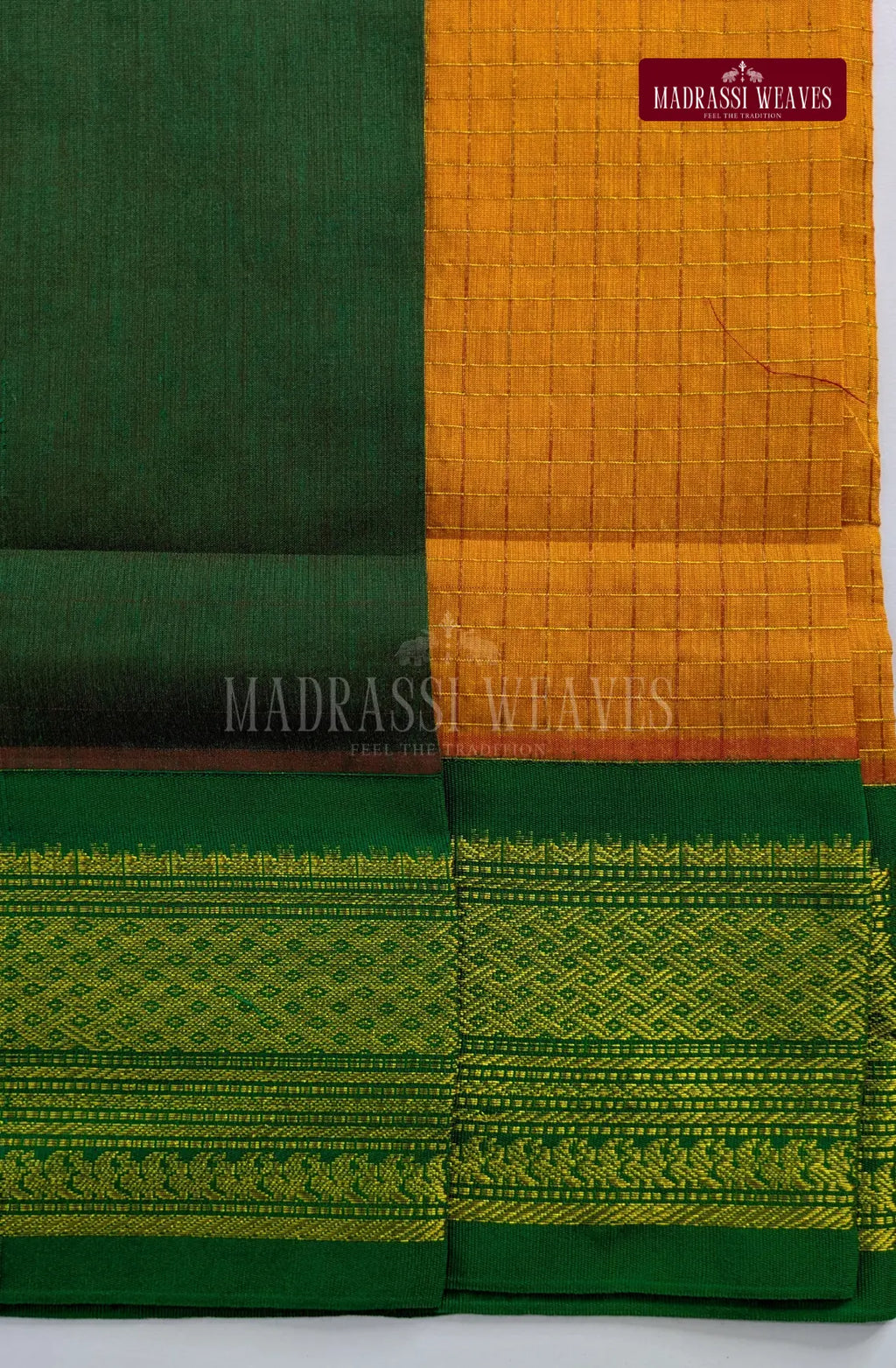 Premium Kalyani Gadwal Kattam Butta  Sarees - Mustard