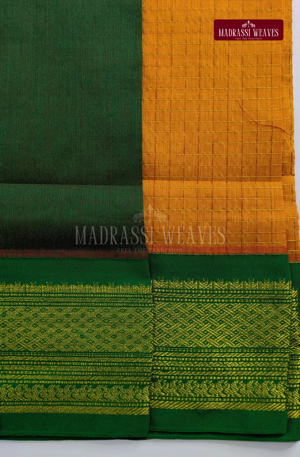 Premium Kalyani Gadwal Kattam Butta  Sarees - Mustard