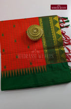 Premium Kalyani Gadwal Kattam Butta  Sarees - Orange