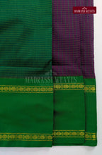 Premium Kalyani Gadwal Kattam Sarees - Jamoon Fruit