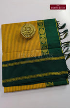 Premium Kalyani Gadwal Kattam Sarees - Mustard