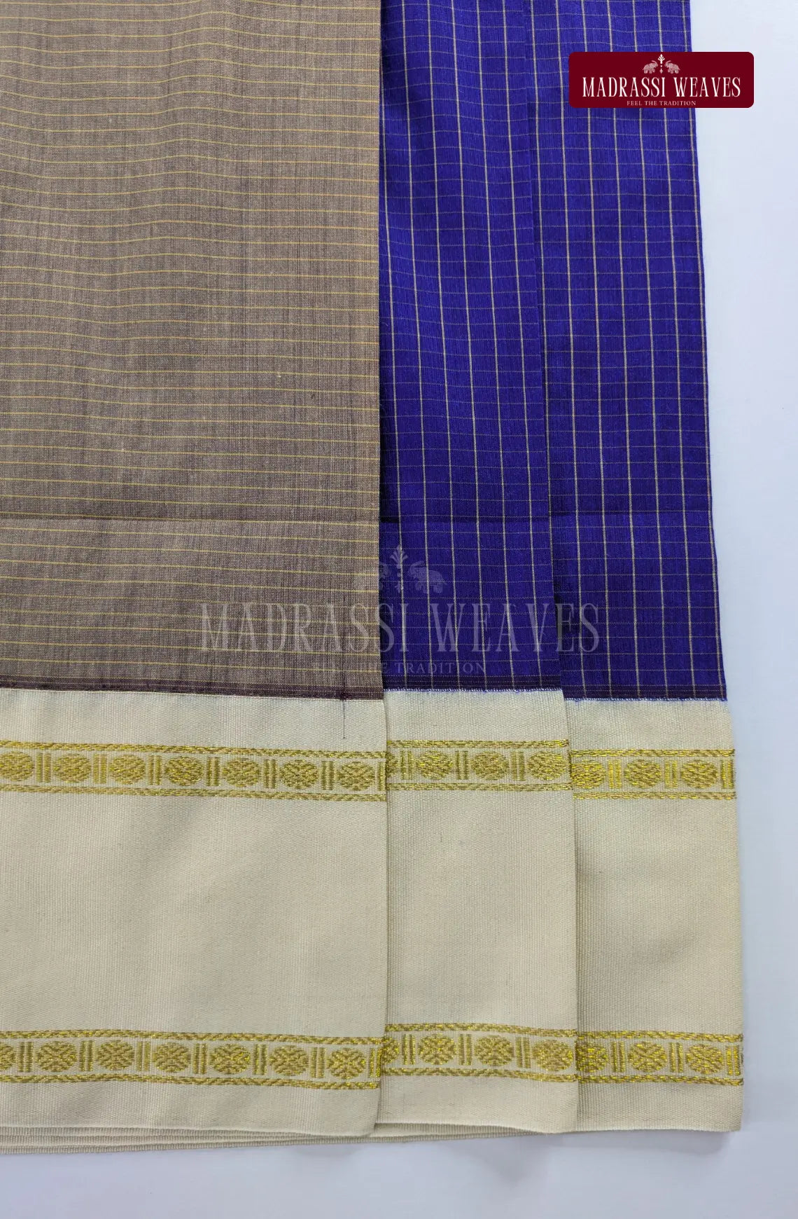 Premium Kalyani Gadwal Kattam Sarees - Violet