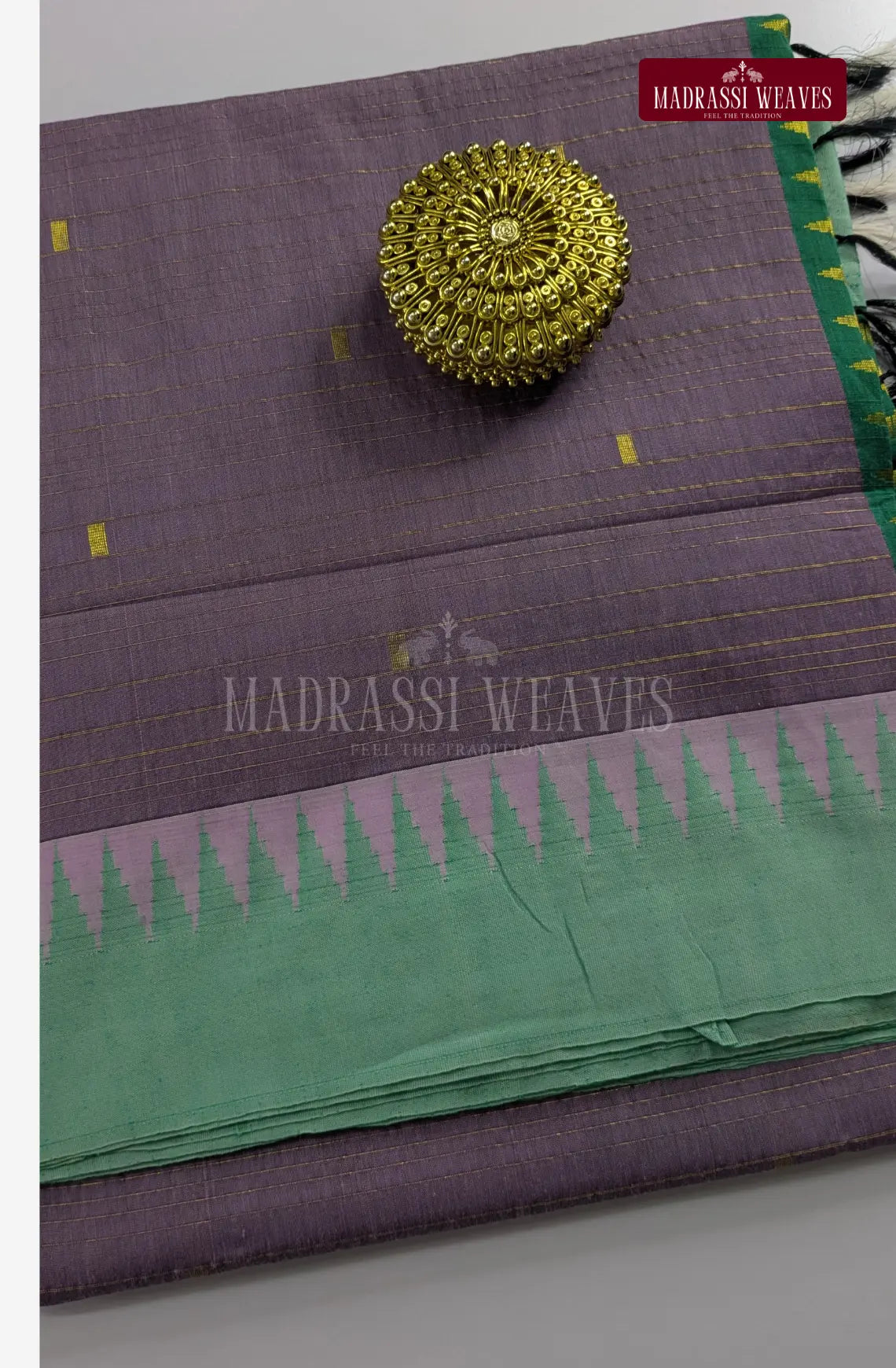 Premium Kalyani Korvai Tower Butta Sarees - Pale Lavender