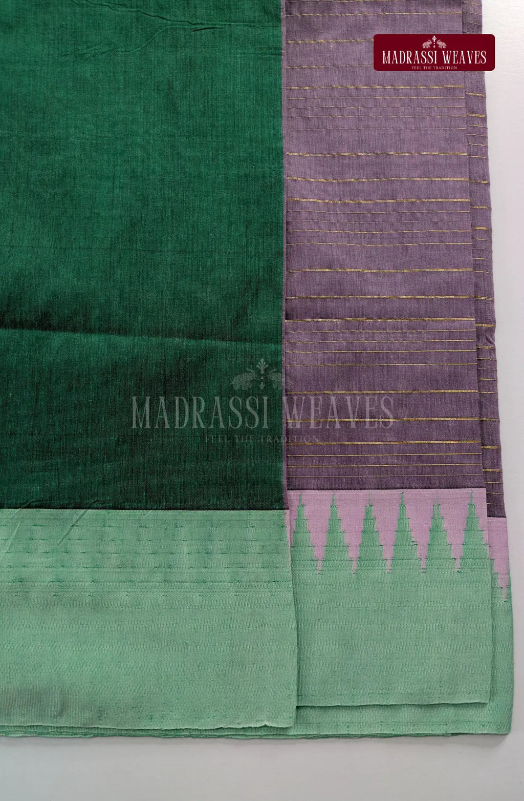 Premium Kalyani Korvai Tower Butta Sarees - Pale Lavender