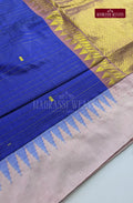 Premium Kalyani Korvai Tower Butta Sarees - Violet