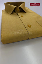 Premium Shiny Cotton Tissue Dhoti Set - Methi Yellow