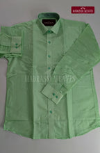 Premium Stripes Men's Dhoti Set - Green