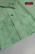 Premium Stripes Men's Dhoti Set - Green