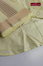 Premium Stripes Men's Dhoti Set - White