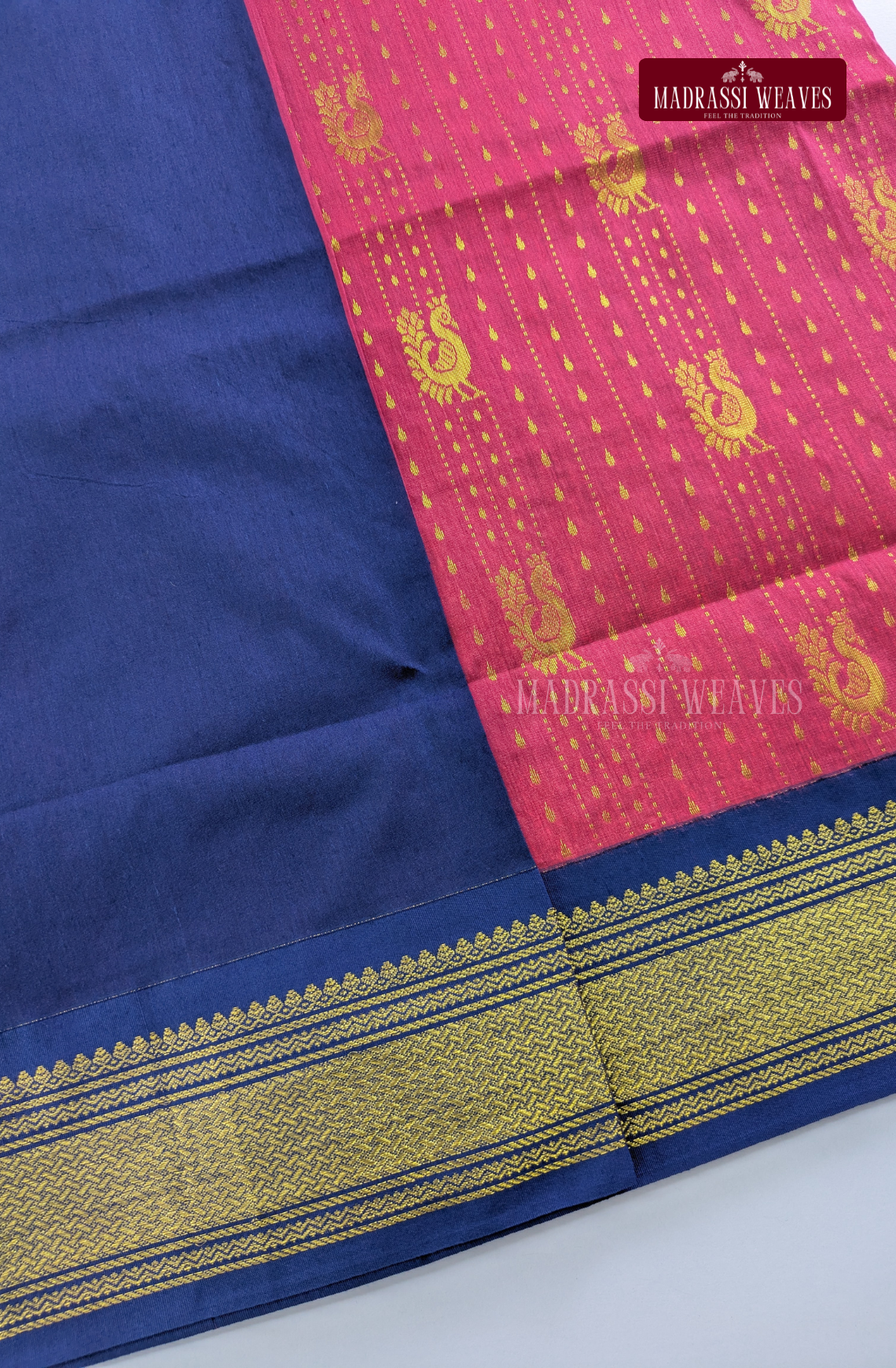 Premium Kalyani Gadwal Saree - Pink