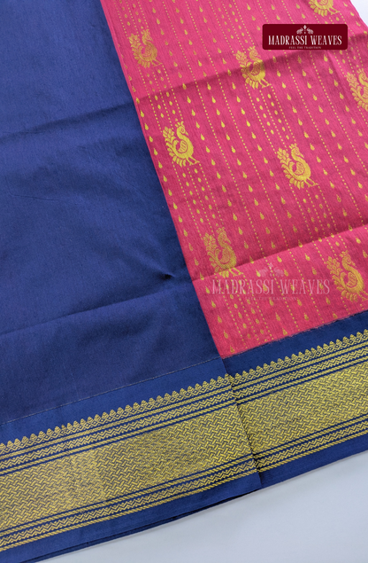 Premium Kalyani Gadwal Saree - Pink
