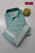Premium Japan Silk Dhoti Set - Pastel Rama