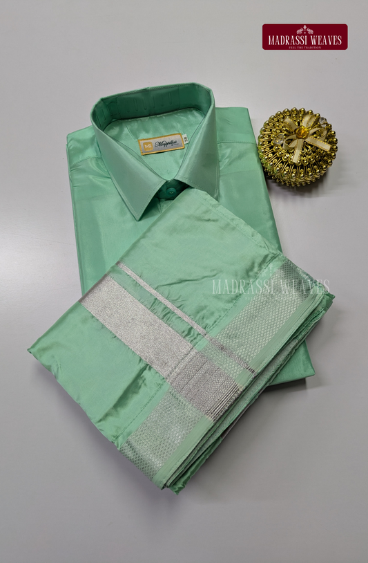 Premium Japan Silk Dhoti Set - Rexona
