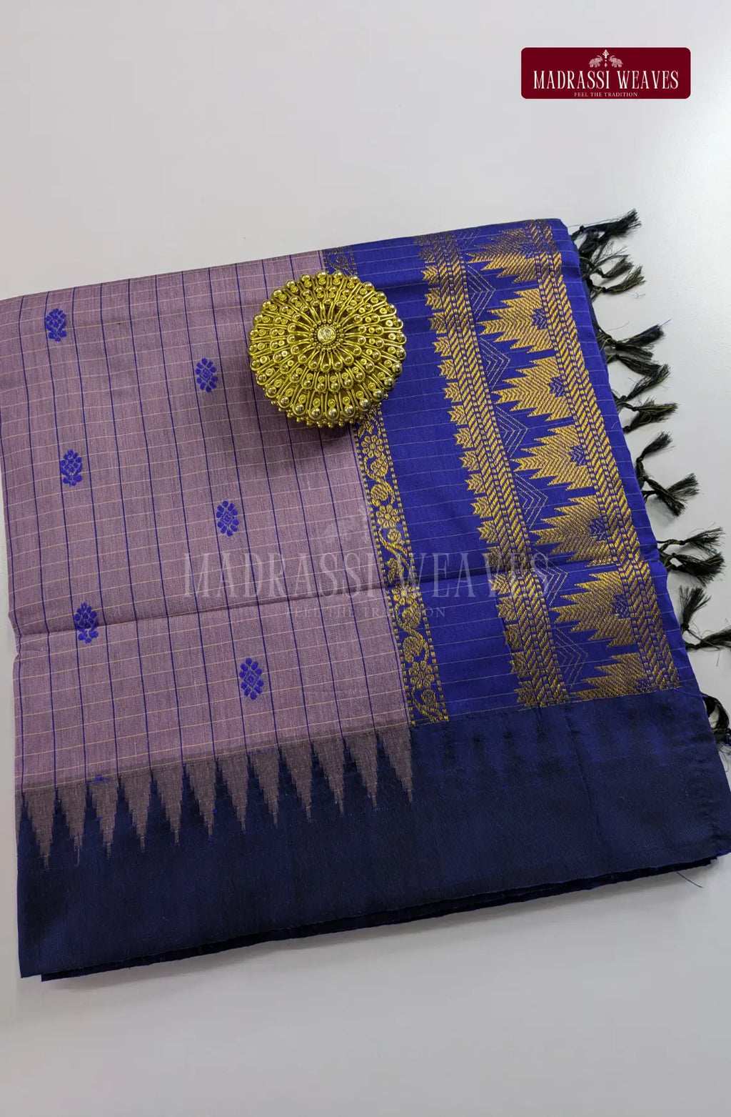 Premium Kalyani Gadwal Kattam Butta  Sarees - Lavender