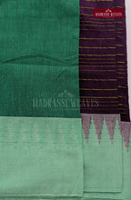Premium Kalyani Korvai Tower Butta Sarees - Jamoon Fruit