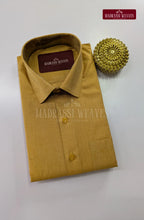 Premium Shiny Cotton Tissue Dhoti Set - Methi Yellow