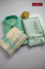 Premium Silk Couple Combo Set with Colour Zari - Rexona