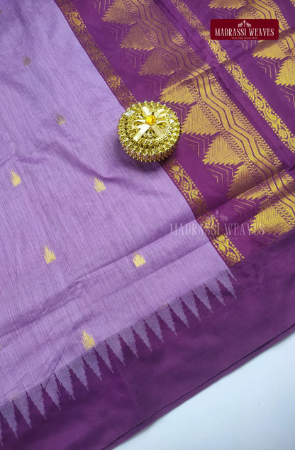 Premium kalyani Gadwal Cotton Sarees - Purple