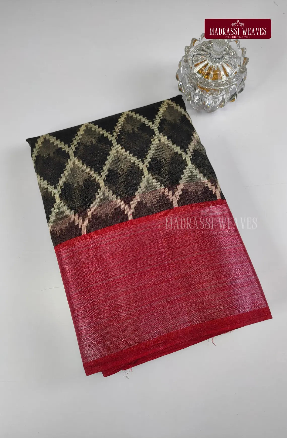 Rayon Cotton Blend Checked Saree