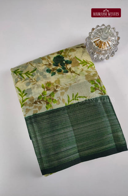 Rayon Cotton Blend Floral Saree