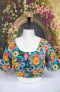 Readymade Floral With Lining Mixmatch Blouse - Multi Colour