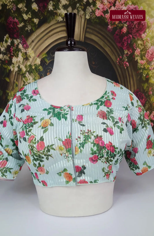 ReadyMade Organza Blouse With lining - White
