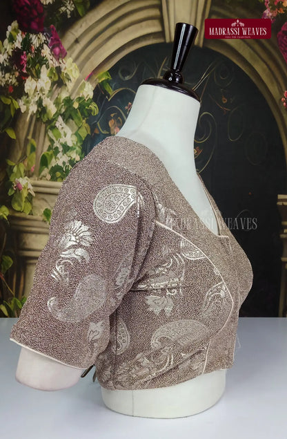 ReadyMade Velvet Blouse With lining - Grey