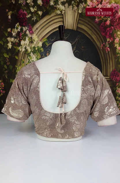 ReadyMade Velvet Blouse With lining - Grey
