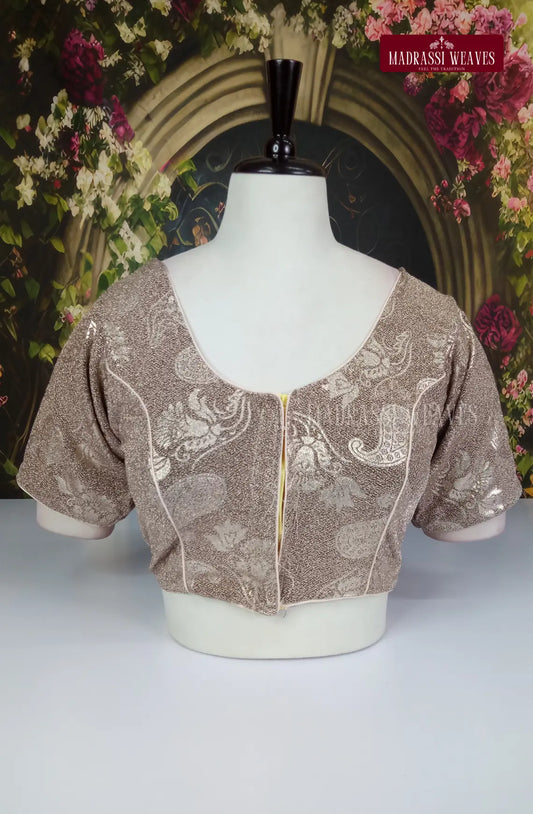 ReadyMade Velvet Blouse With lining - Grey