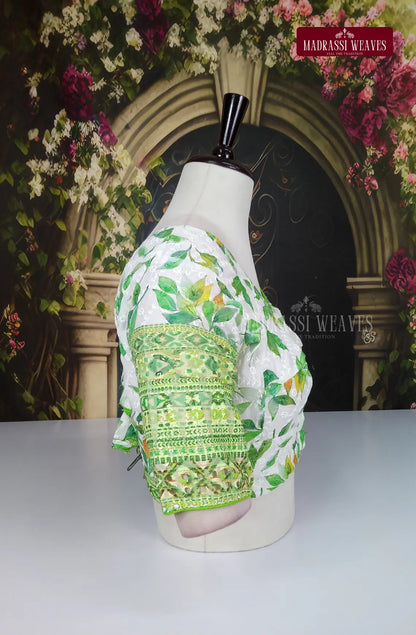 Readymade Adjustable Polka Printed Cotton Blouse