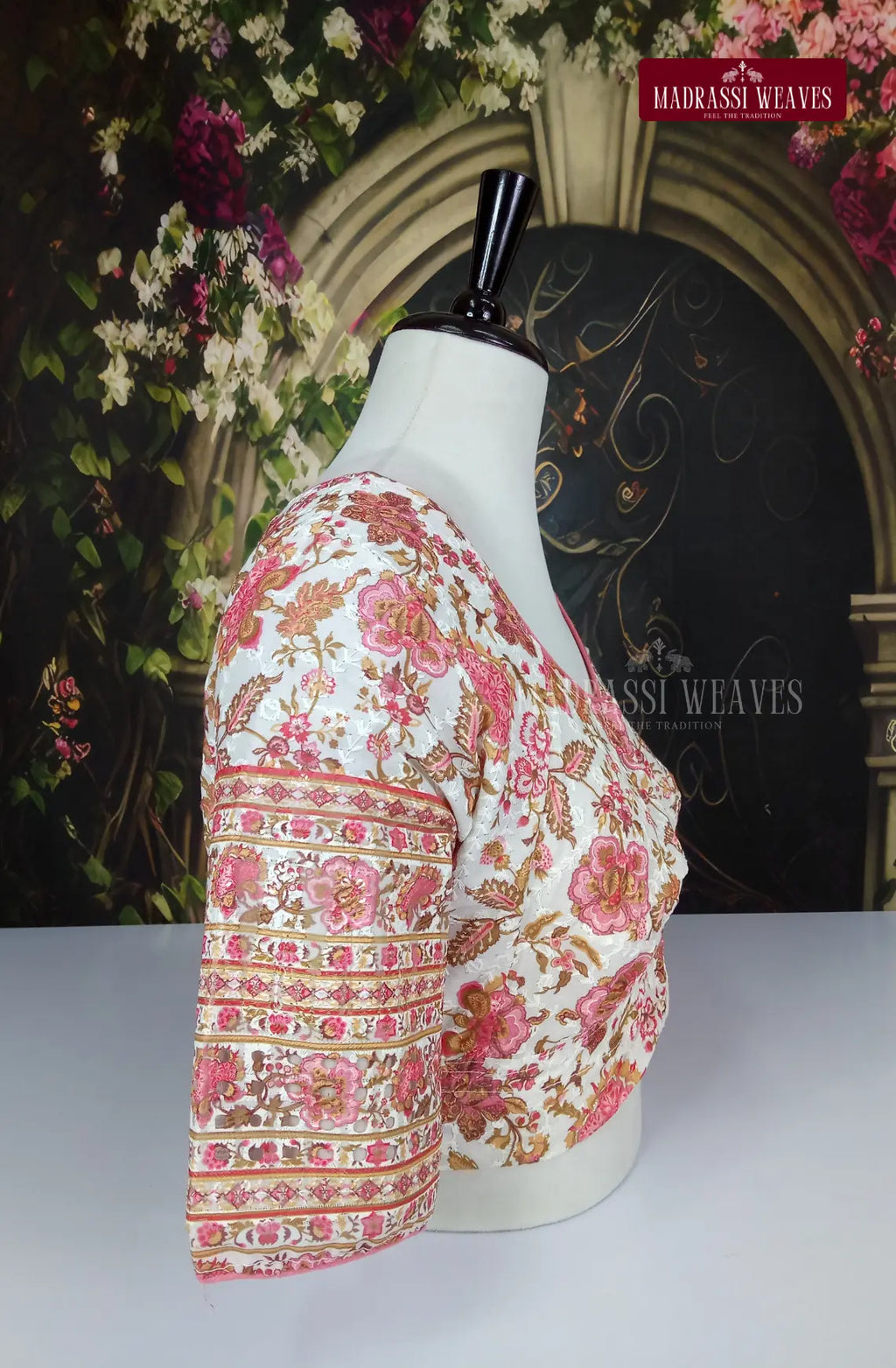 Readymade Adjustable Polka Printed Cotton Blouse