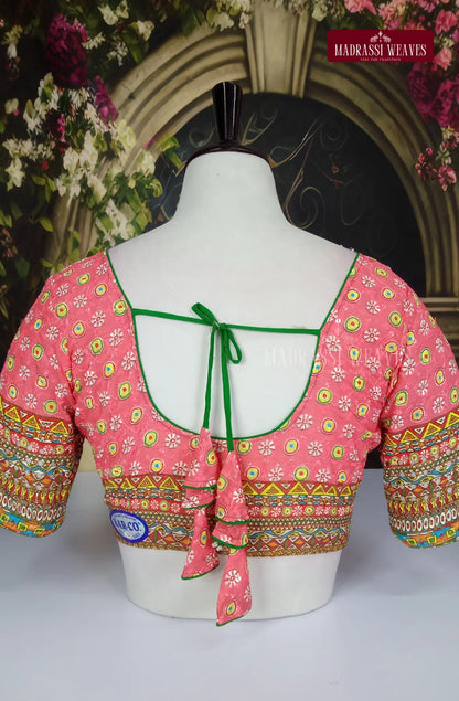 Readymade Adjustable Polka Printed Cotton Blouse