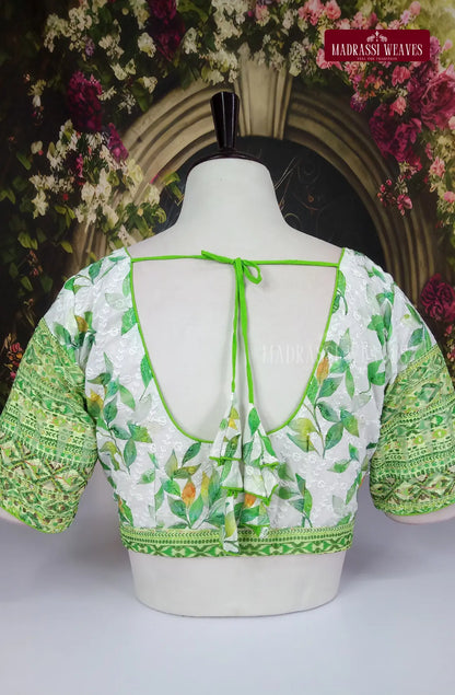 Readymade Adjustable Polka Printed Cotton Blouse