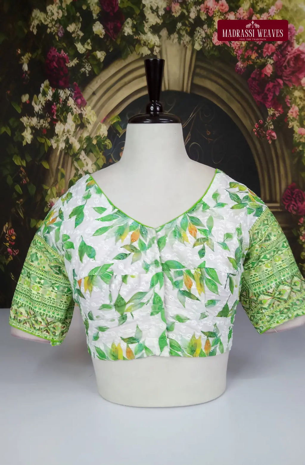 Readymade Adjustable Polka Printed Cotton Blouse