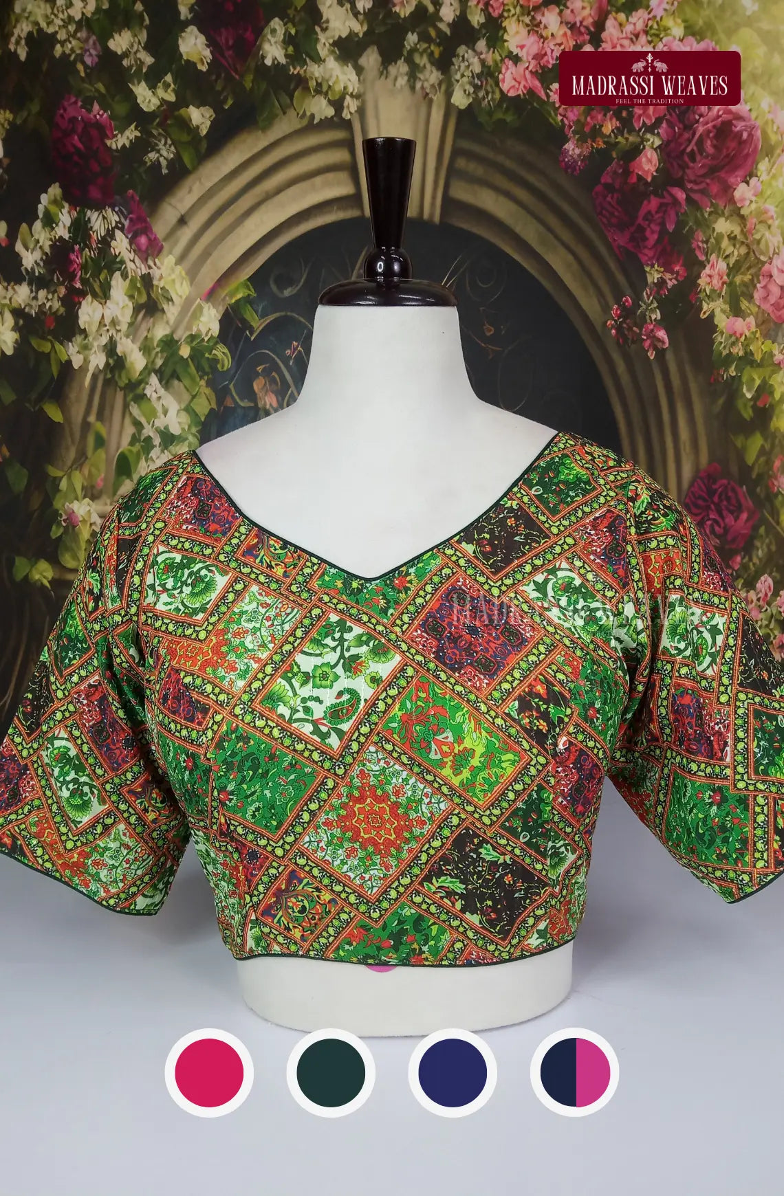 Readymade V Neck Cotton Blouse