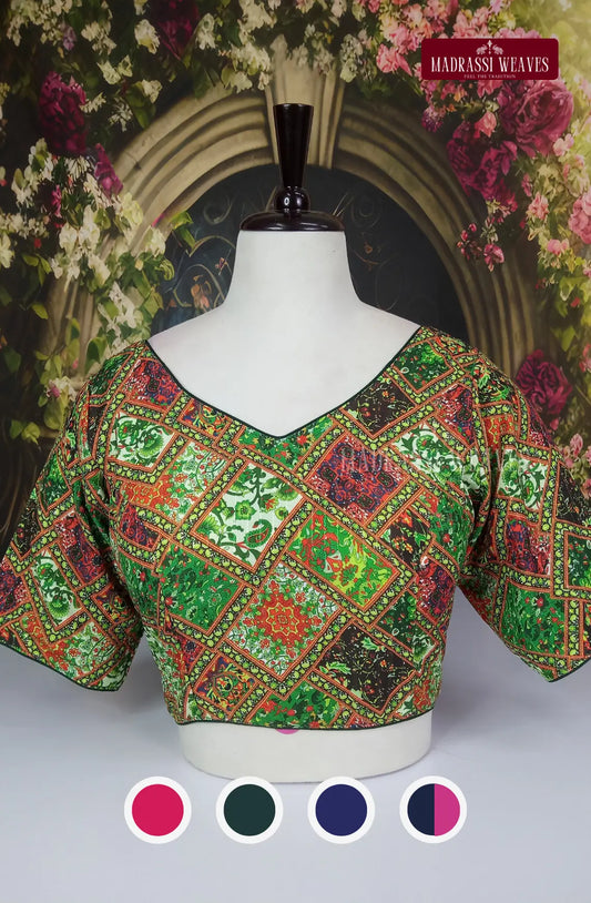 Readymade V Neck Cotton Blouse