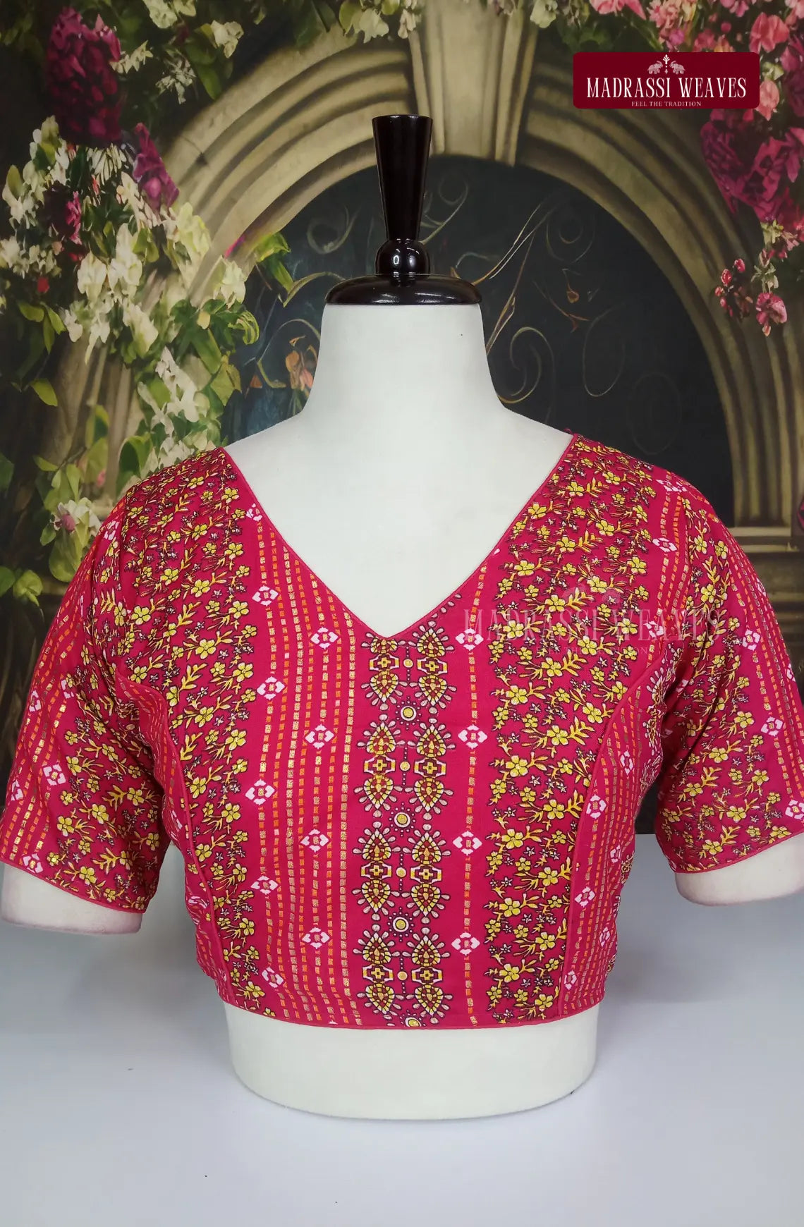 Readymade V Neck Cotton Blouse
