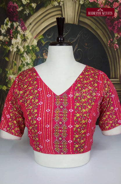 Readymade V Neck Cotton Blouse
